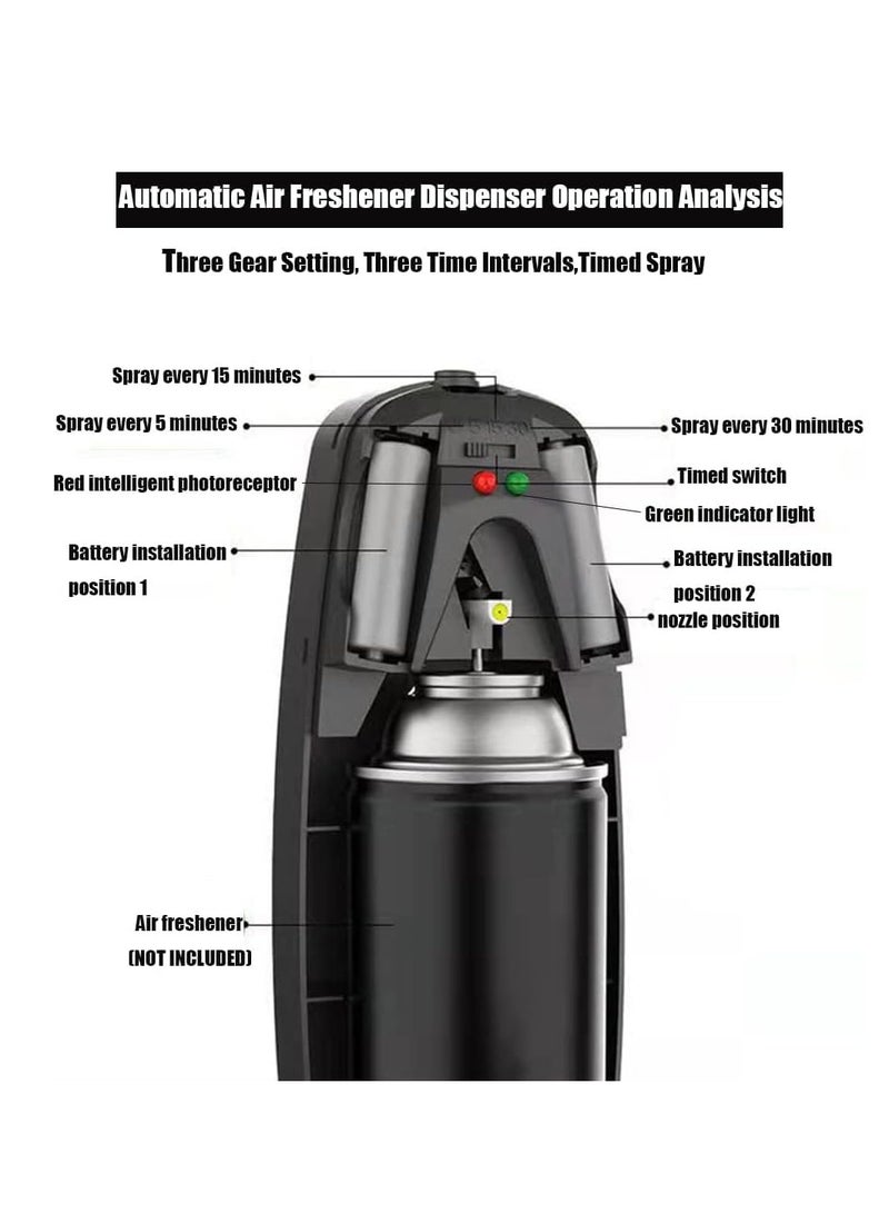 جهاز توزيع معطر الهواء الأوتوماتيكي، جهاز رش أوتوماتيكي، آلة العلاج بالروائح، موزع عطور فندقي ذكي هادئ، آلة عطرية أوتوماتيكية للحمام بتوقيت، مثبت على الحائط/مستقل - Image 3